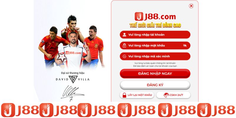 J88 hướng dẫn đăng nhập tài khoản