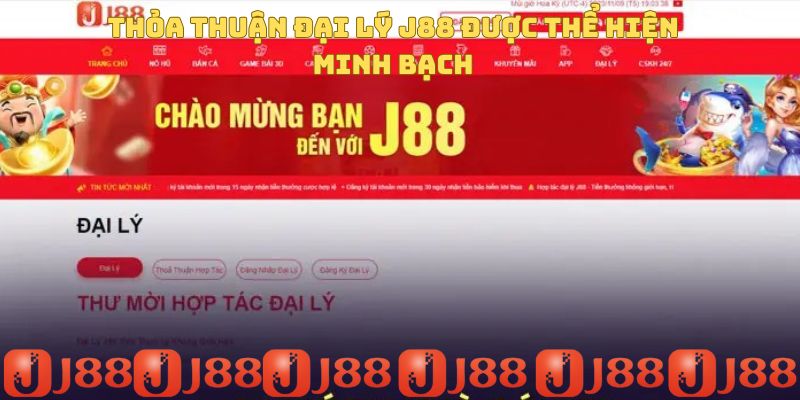 Thỏa thuận đại lý J88 được thể hiện minh bạch